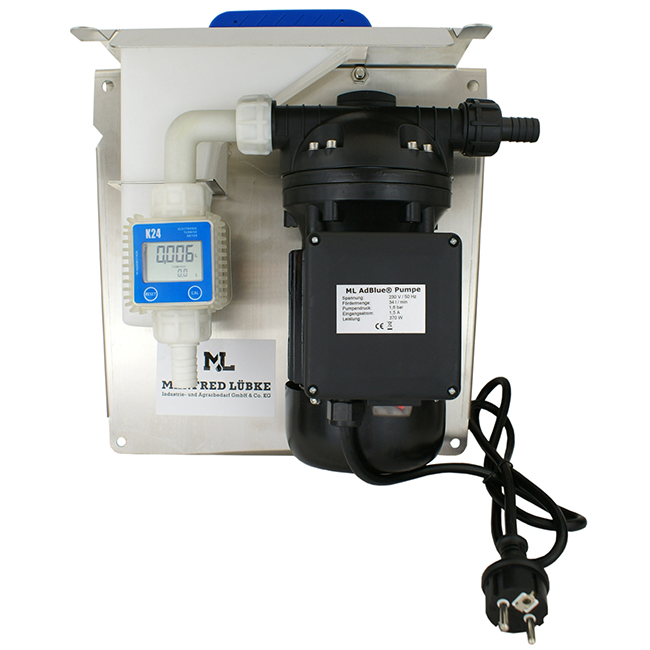 ML AdBlue Pumpe für IBC mit 6m Schlauch - www.